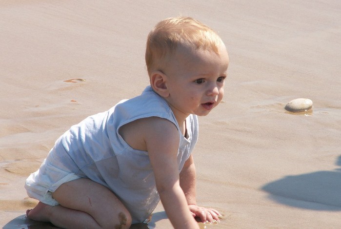 Piscina y playa para niños con dermatitis atópica