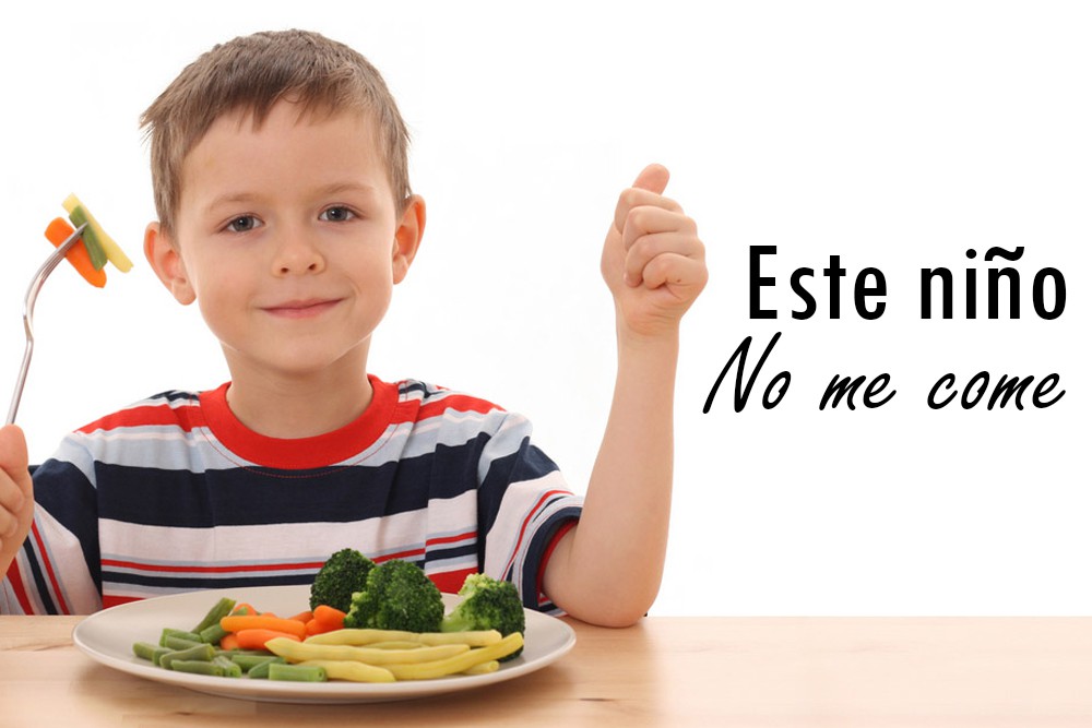 Este niño no come: camuflaje con ketchup y platos con trampa