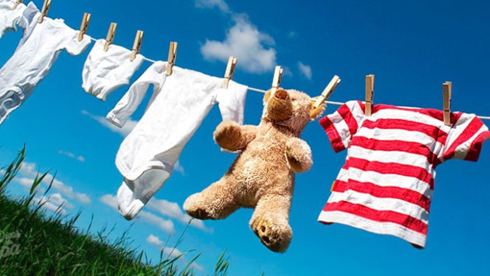 ropa lavada del bebé