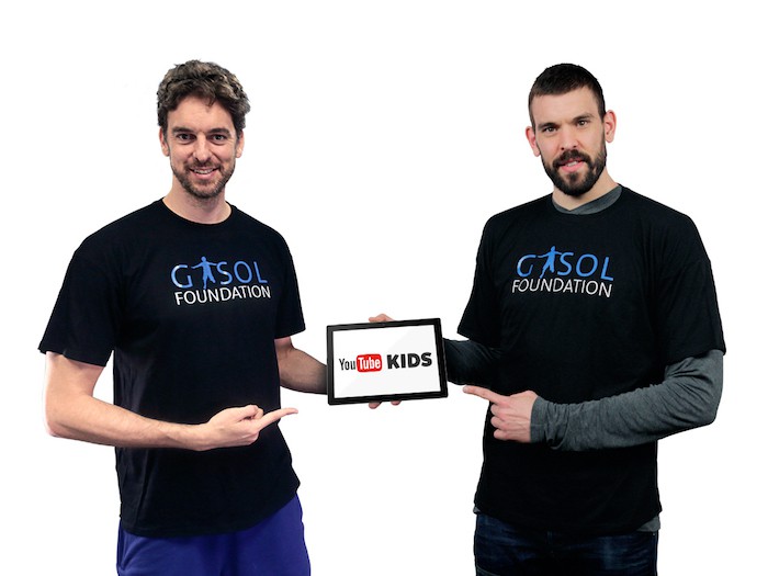 Los hermanos Gasol ayudan a prevenir la obesidad infantil