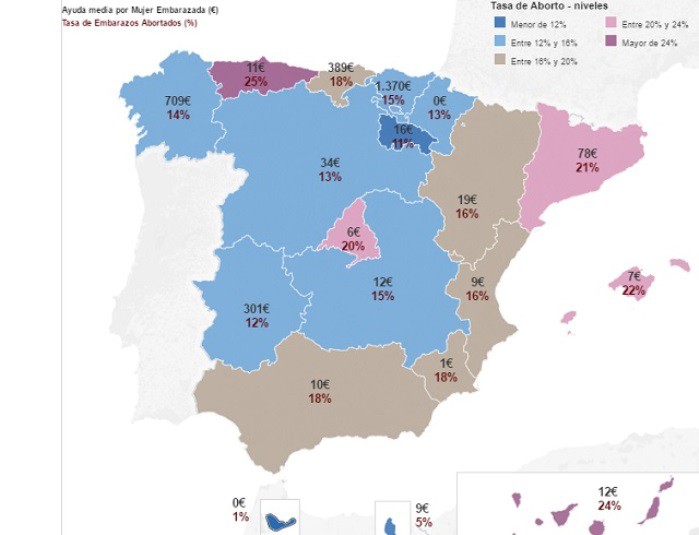 mapa maternidad Redmadre