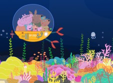 Peppa Pig en el océano