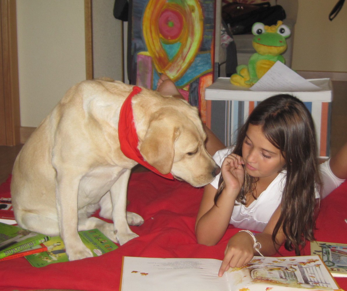 Patas y Libros, animación a la lectura infantil con perros en Alicante