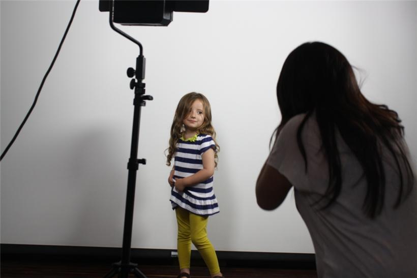 Casting de moda infantil en El Corte Inglés de A Coruña