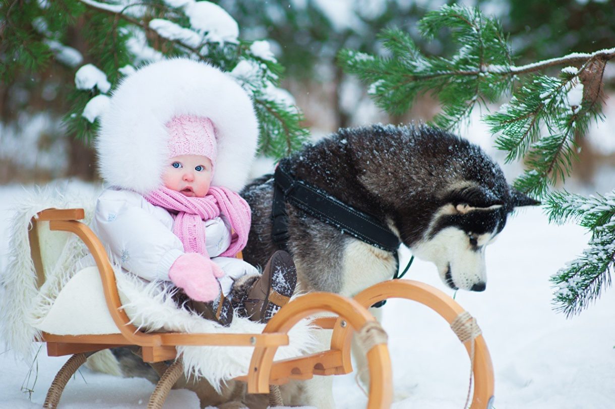 Pasear con los niños en invierno