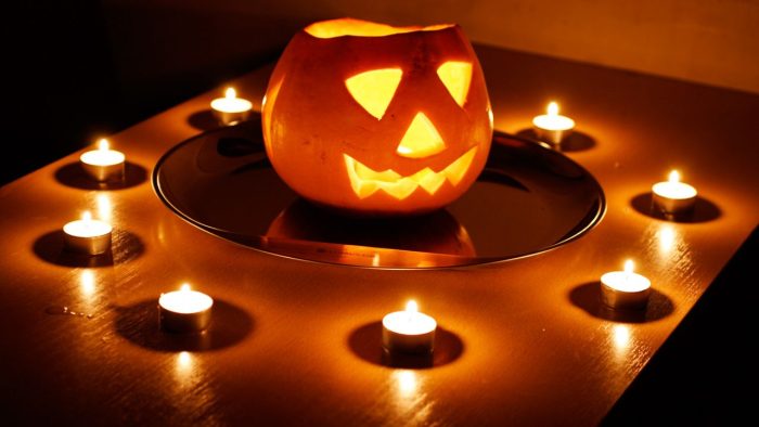 decoracion de velas para Halloween