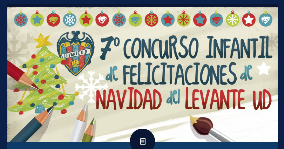 Concurso infantil de felicitaciones navideñas del Levante UD