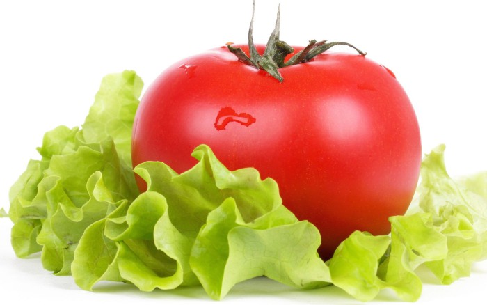 Lechuga y tomate