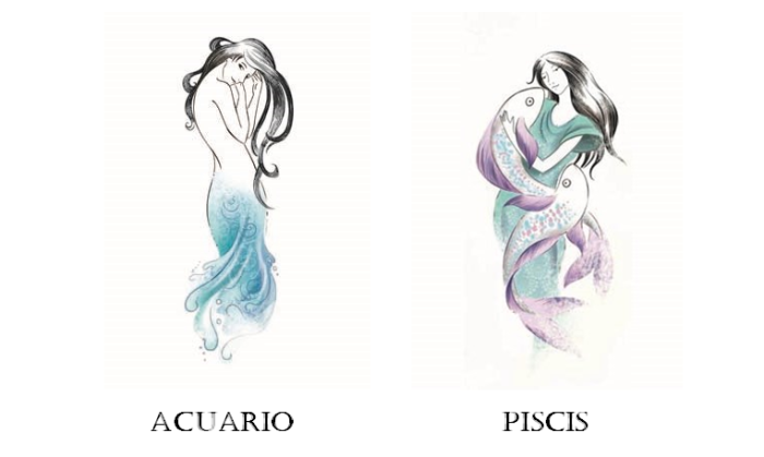 Acuario y Piscis