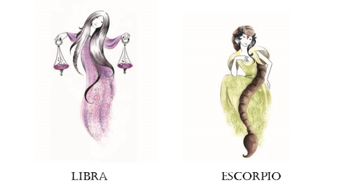 libra y escorpio