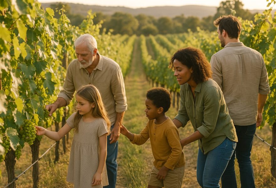 Visitar viñedos y bodegas en familia: ¿pueden ir los niños?