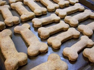 Galletas caseras de avena para perros