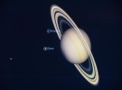 Aurora boreal en Saturno