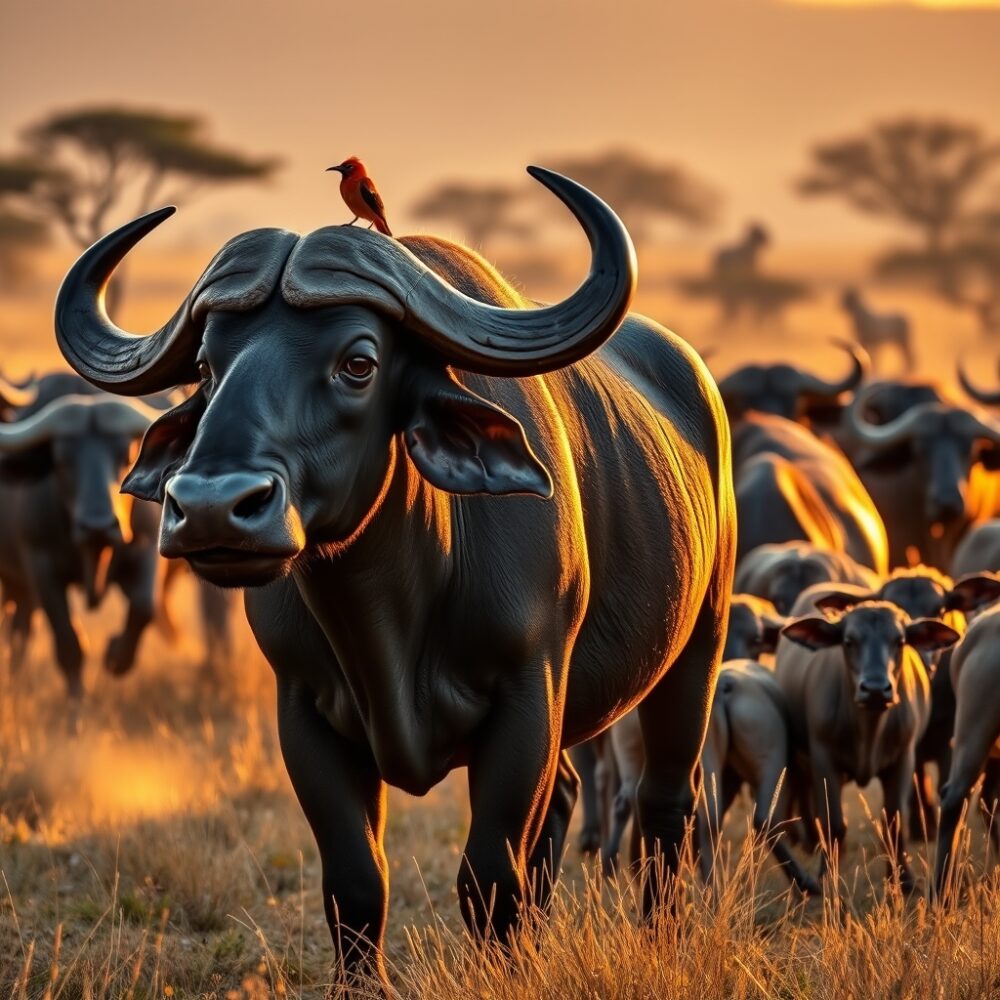 Búfalo Africano: El Poderoso Herbívoro