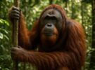 Orangután de Borneo: el gran simio pelirrojo en peligro crítico