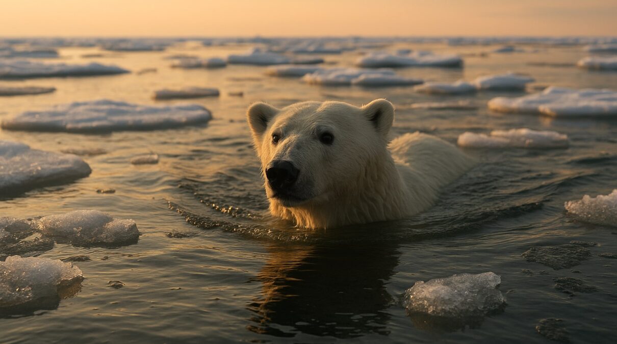 Oso polar: cómo el deshielo amenaza al rey del Ártico