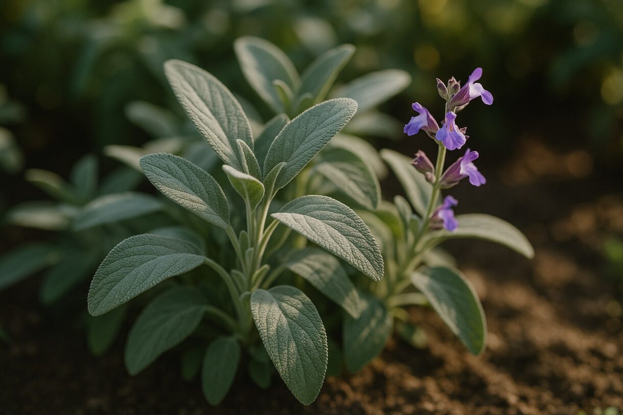 Salvia officinalis: la salvia, la aromática que también es ornamental