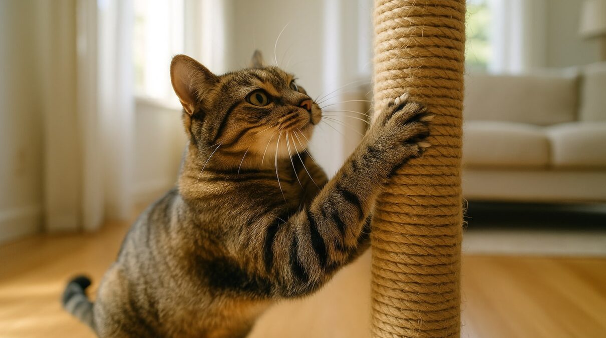 Cómo evitar que tu gato arañe los muebles sin reñirle