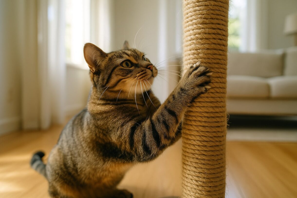 Cómo evitar que tu gato arañe los muebles sin reñirle