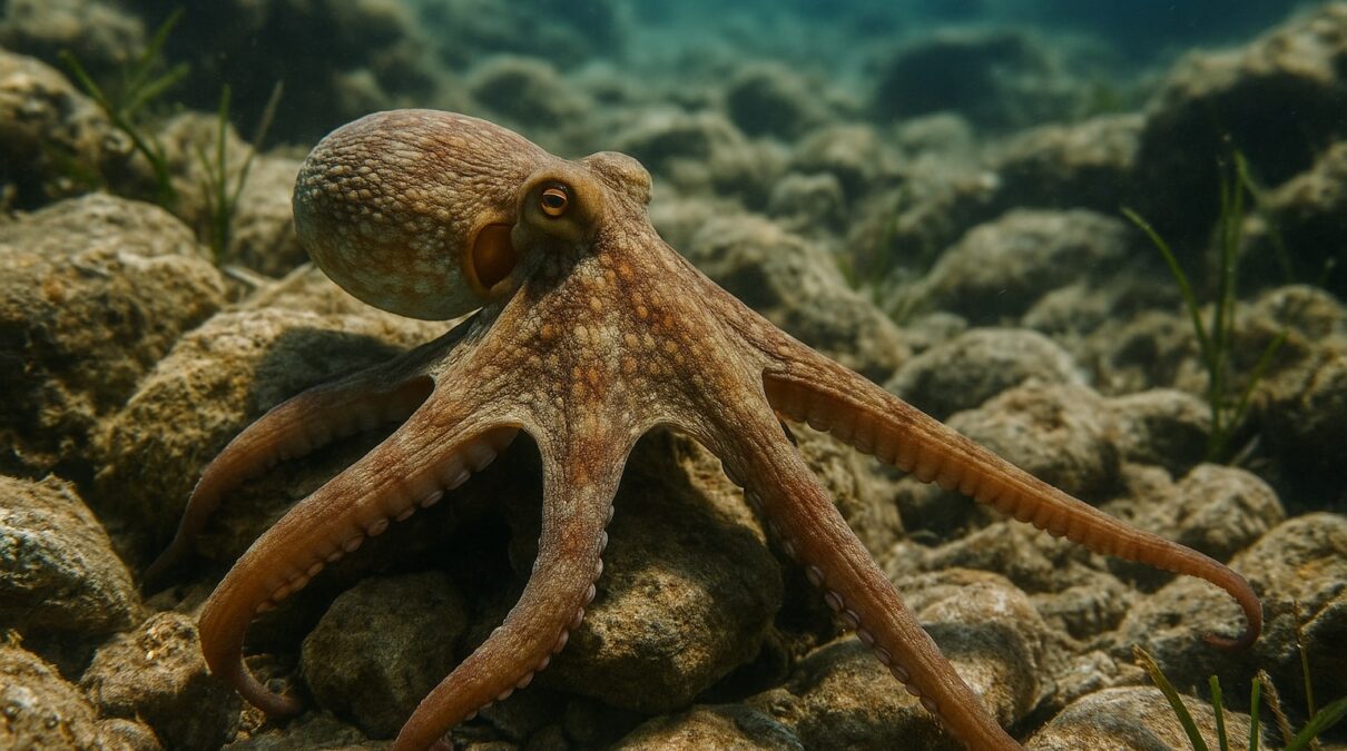Pulpo común: el invertebrado más inteligente del océano