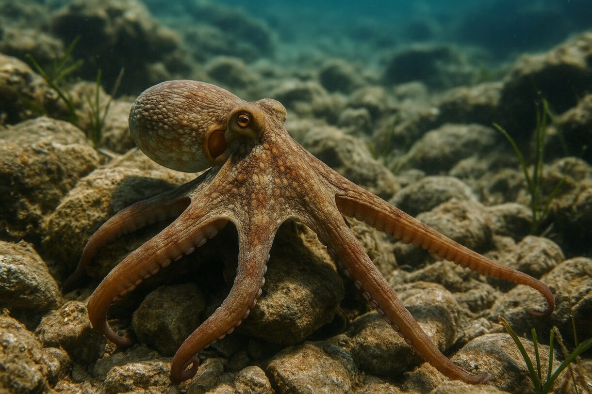 Pulpo común: el invertebrado más inteligente del océano