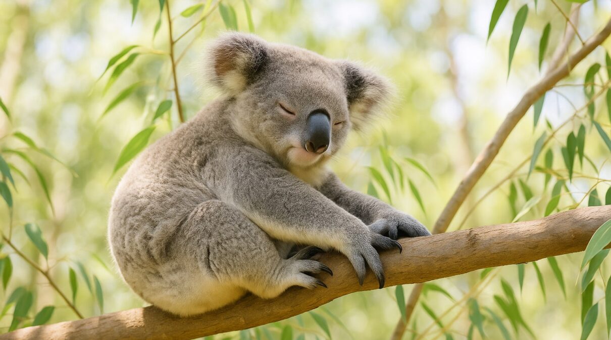 Koala: el marsupial australiano que duerme 20 horas al día