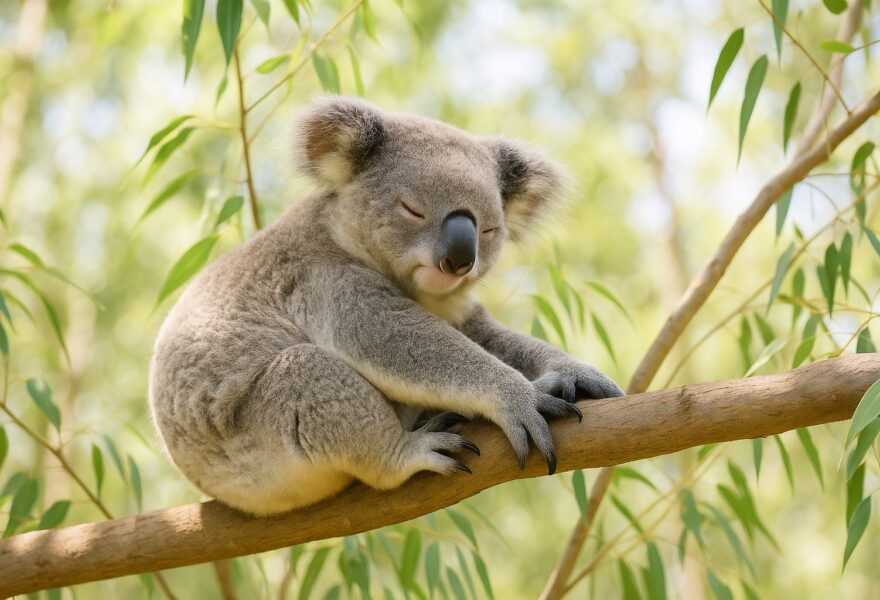 Koala: el marsupial australiano que duerme 20 horas al día