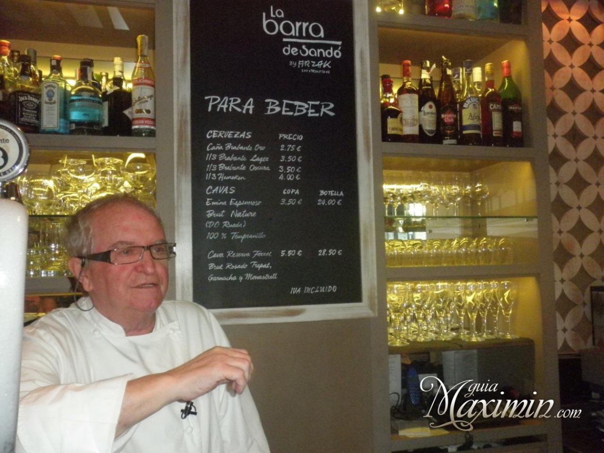 De pinchos con Arzak – La Barra del Sandó (Madrid)