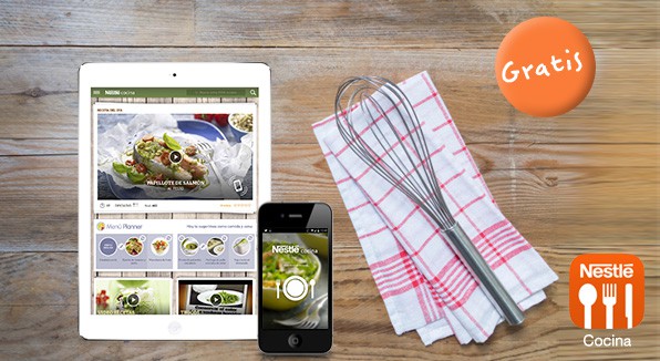 La App Nestlé Cocina te ayudará a ser todo un chef