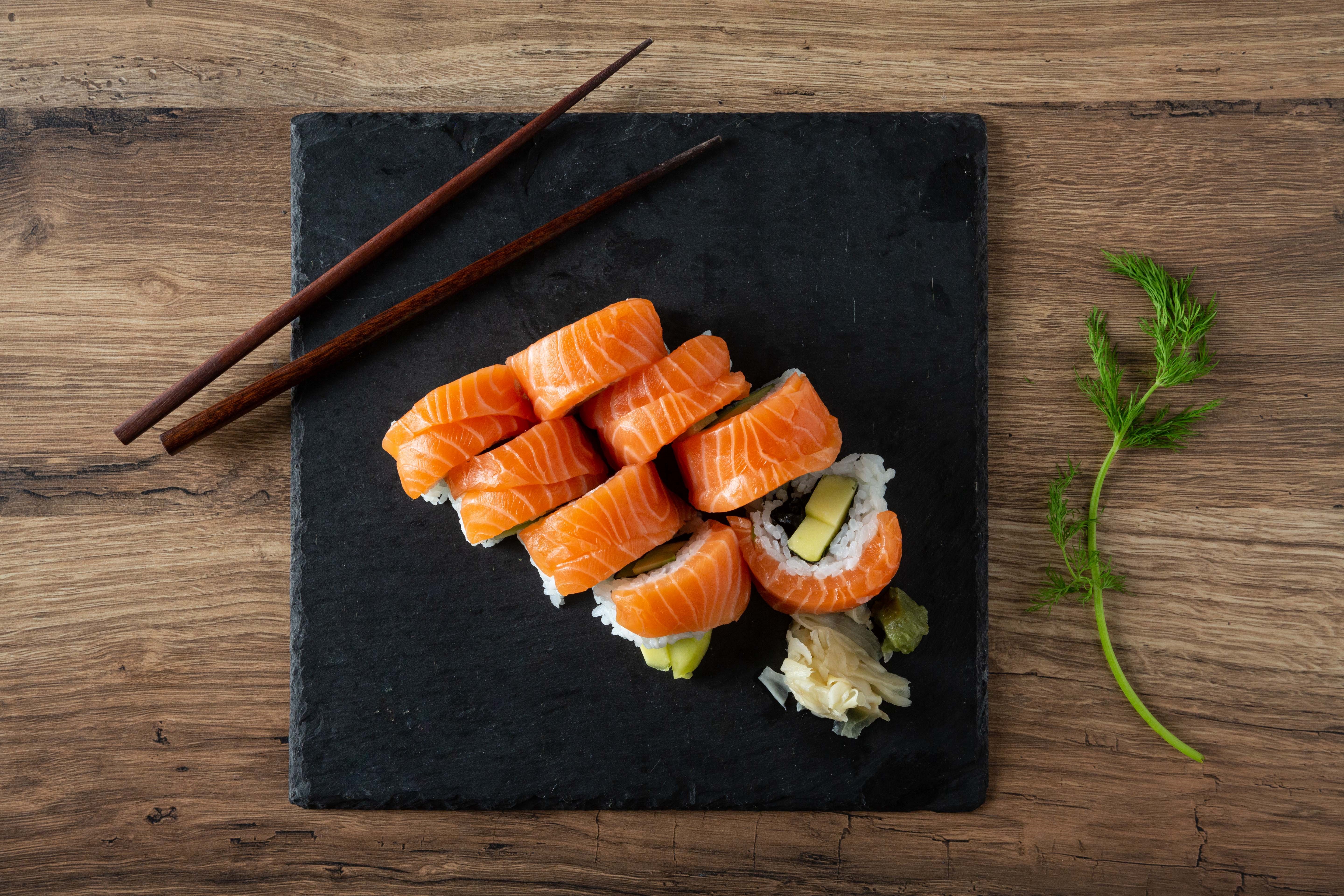 Receta Salmón Noruego. Sushi