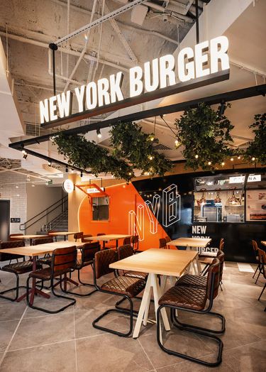 2new York Burger Preciados, Mesas Y Luminoso, Nyb