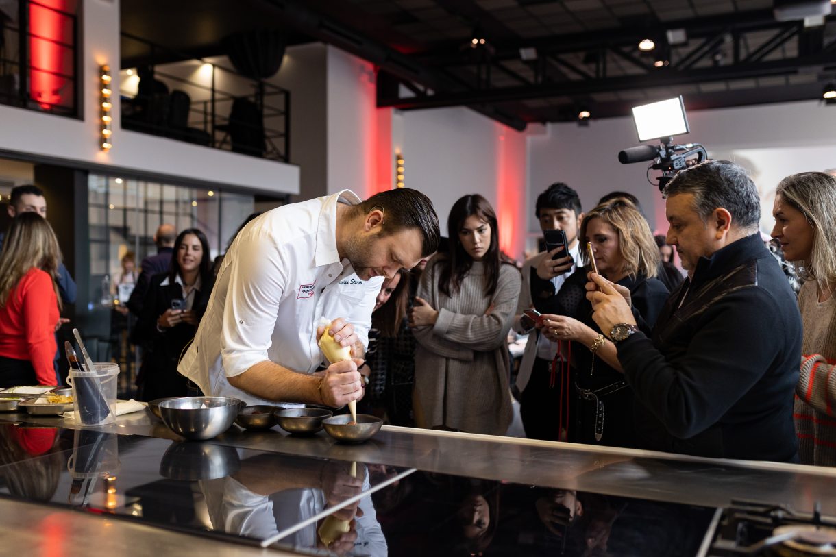 Showcooking del Jamón Ibérico a seis manos internacionales