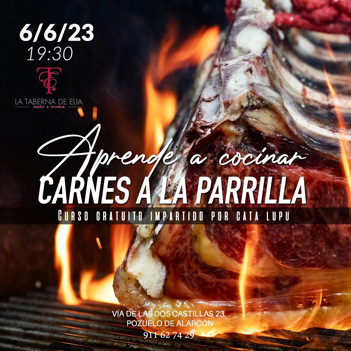Dominando las brasas de la parrilla en La Taberna de Elia