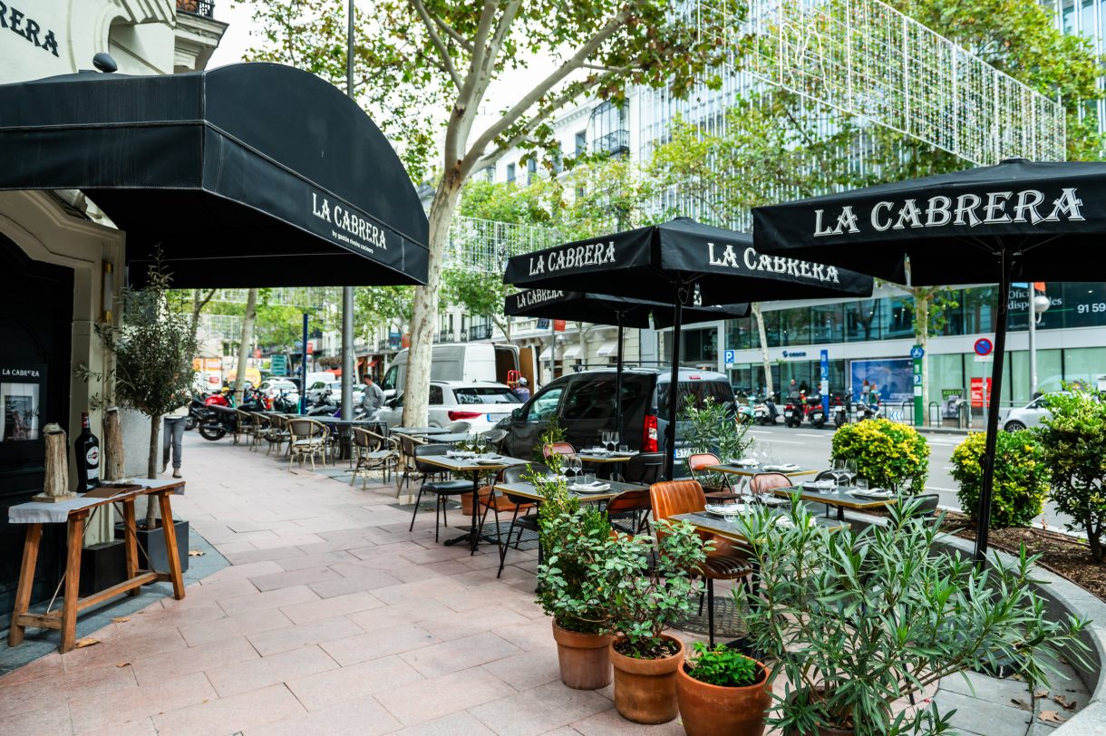 Restaurante La Cabrera: Hablemos de su terraza (Madrid)