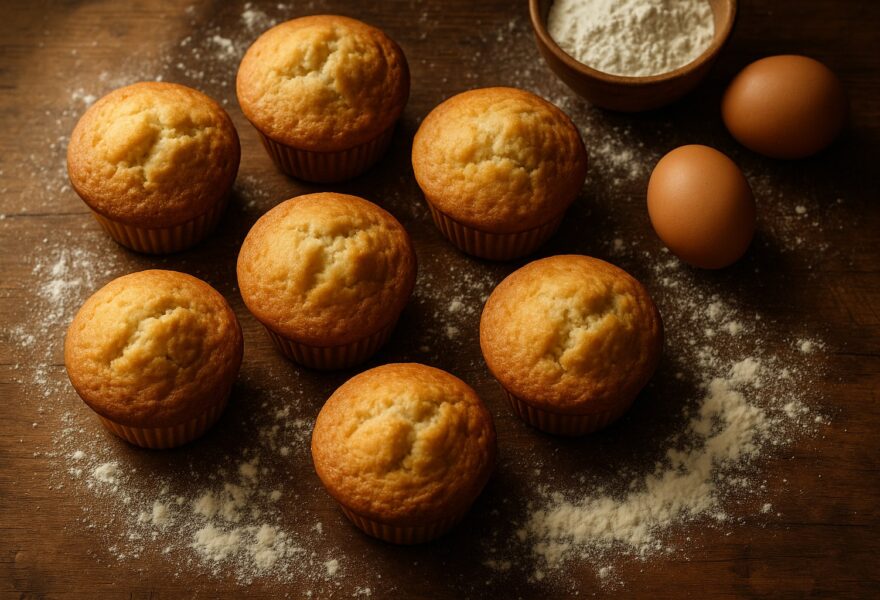 Magdalenas caseras esponjosas: la receta de toda la vida con copete