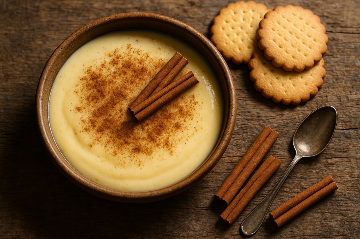 Natillas caseras con galleta: la receta clásica con yemas y canela