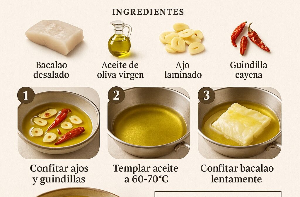 Bacalao al pil pil: cómo ligar la salsa sin que se corte