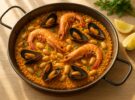 Paella valenciana auténtica: proporciones de arroz, caldo y socarrat