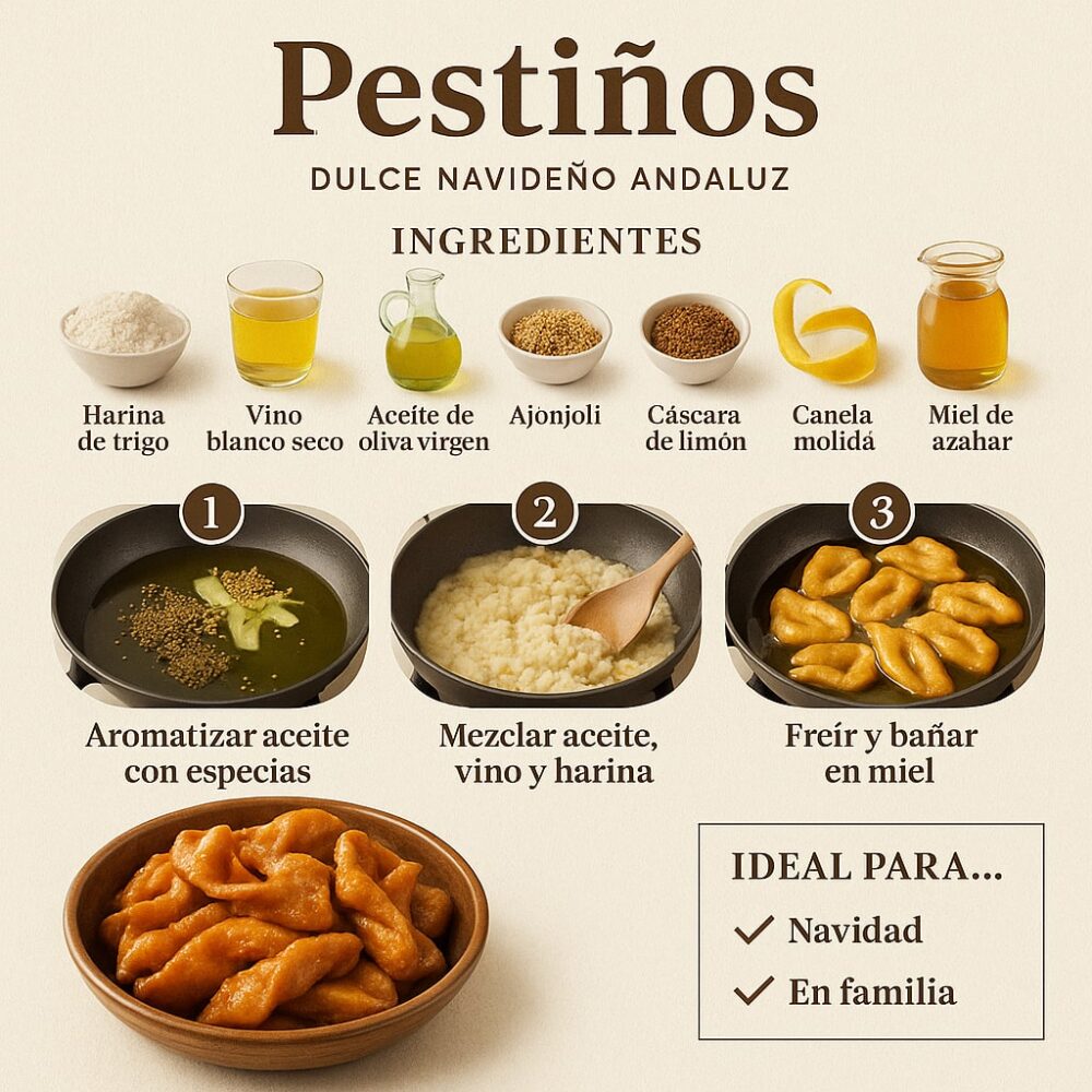 Pestiños de miel andaluces: la receta de la abuela para Navidad