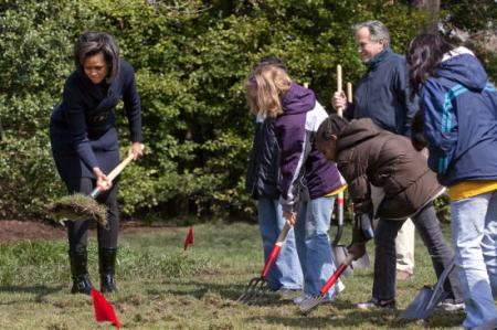 El huerto de Michelle Obama en la Casa Blanca