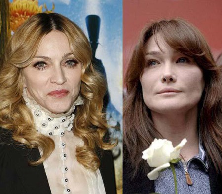 Madonna y Carla Bruni ayudan a los damnificados del seísmo de L´Aquila en Italia