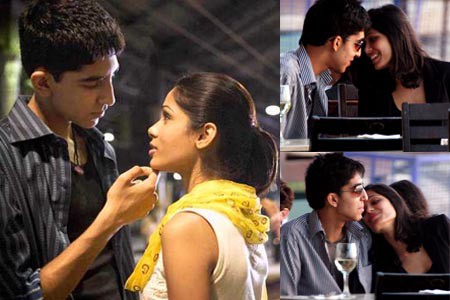 Los protagonistas de Slumdog Millionaire no ocultan su amor