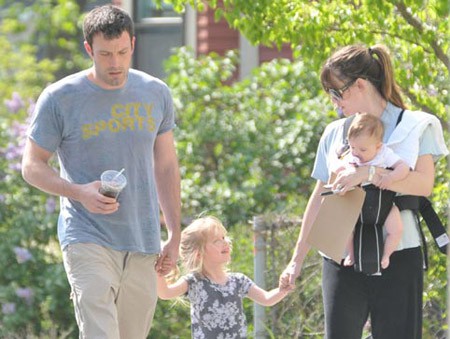 El primer paseo de Seraphina Rose, la segunda hija de Jennifer Garner y Ben Affleck