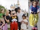Hugh Jackman con su familia en Disneyland