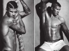 David Beckham repeinado y en calzoncillos para Armani