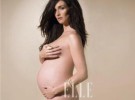 Paz Vega se desnuda embarazada en la portada de Elle