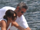 George Clooney y su novia siguen de vacaciones en Italia