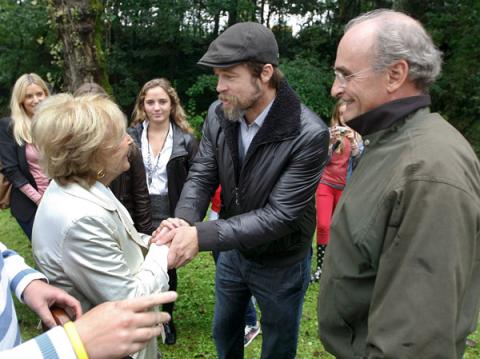 Brad Pitt agotó sus horas en Donostia visitando el museo Chillida Leku