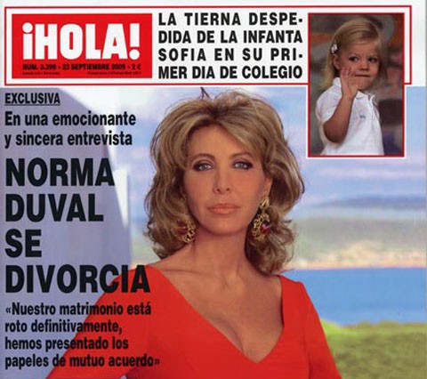 Norma Duval anuncia su divorcio en la portada de ¡Hola!