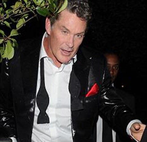 David Hasselhoff hospitalizado tras emborracharse en una fiesta de Simon Cowell